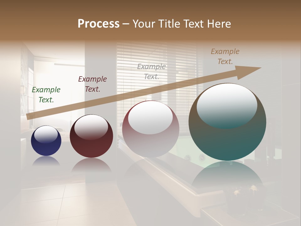 A Bathroom With A Jacuzzi Tub Next To A Window PowerPoint Template