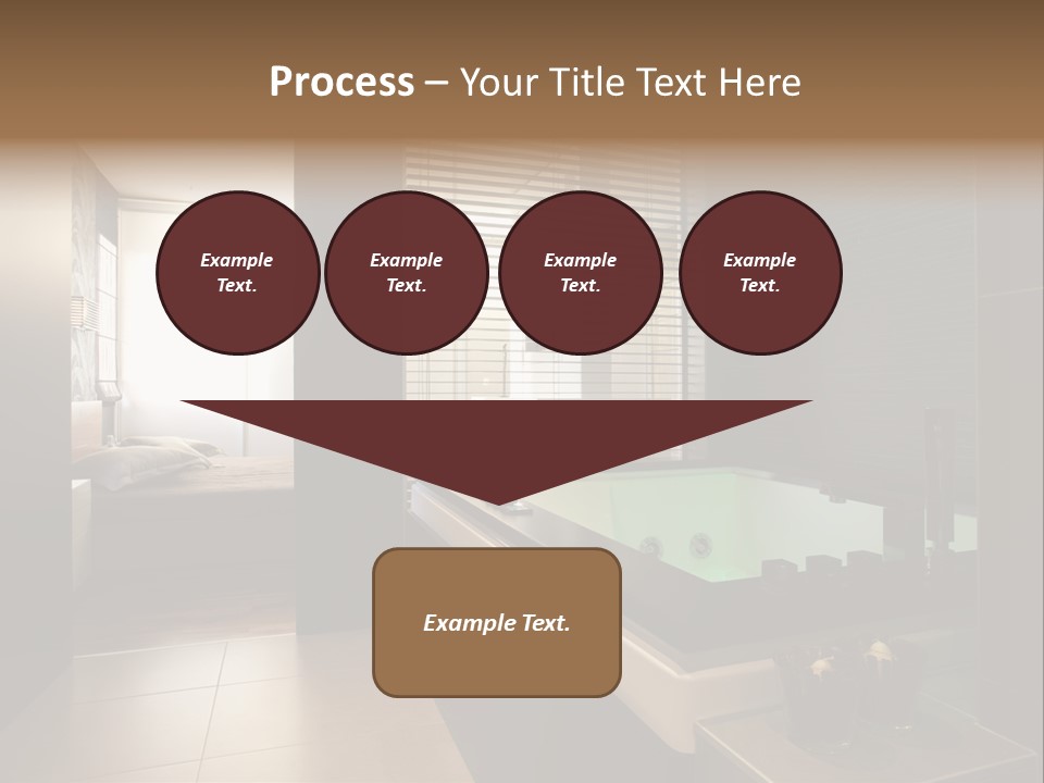 A Bathroom With A Jacuzzi Tub Next To A Window PowerPoint Template