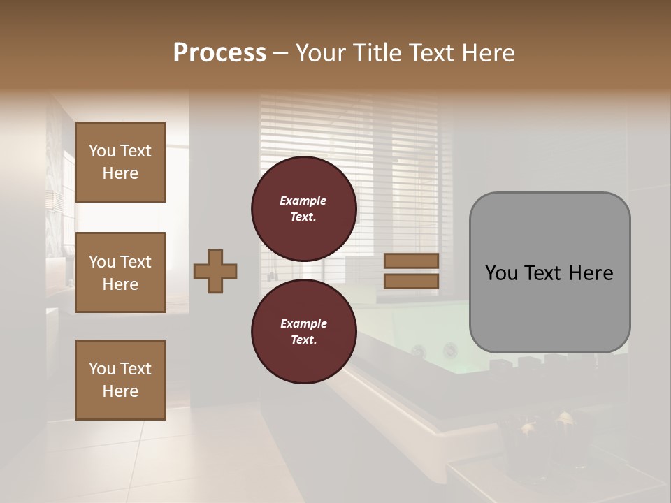 A Bathroom With A Jacuzzi Tub Next To A Window PowerPoint Template