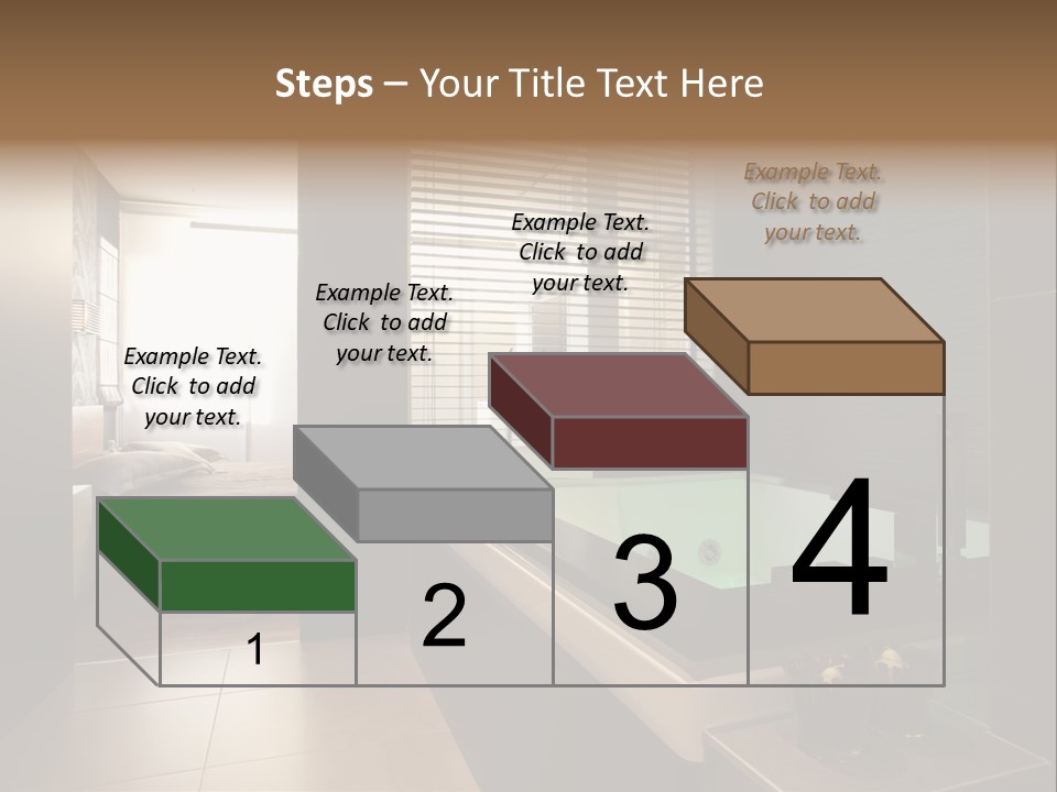 A Bathroom With A Jacuzzi Tub Next To A Window PowerPoint Template