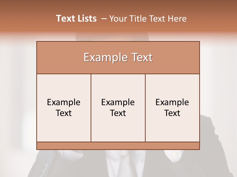 A Man In A Suit Holding His Hands To His Ears PowerPoint Template