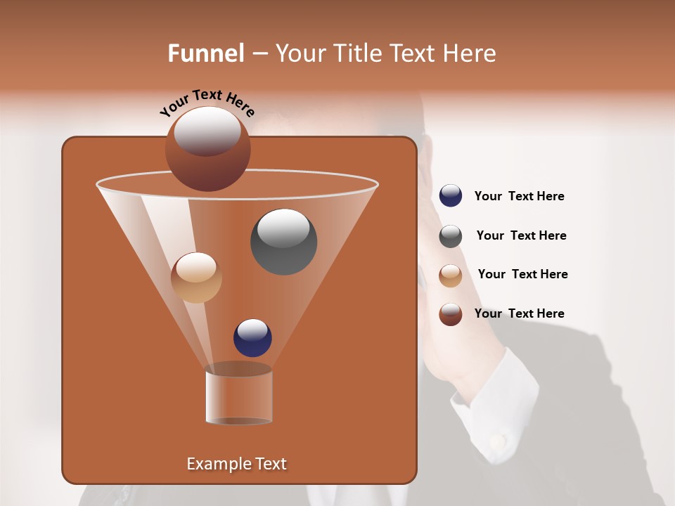 A Man In A Suit Holding His Hands To His Ears PowerPoint Template