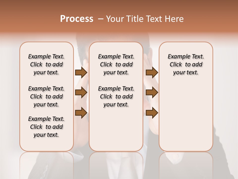 A Man In A Suit Holding His Hands To His Ears PowerPoint Template