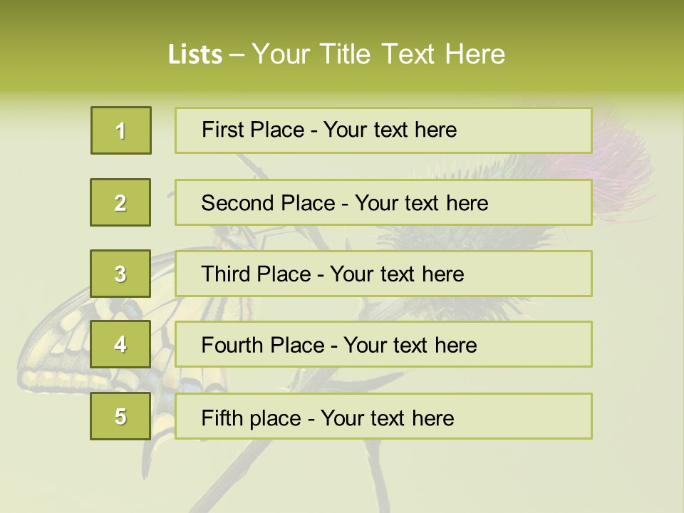 Prime Wing Animal PowerPoint Template