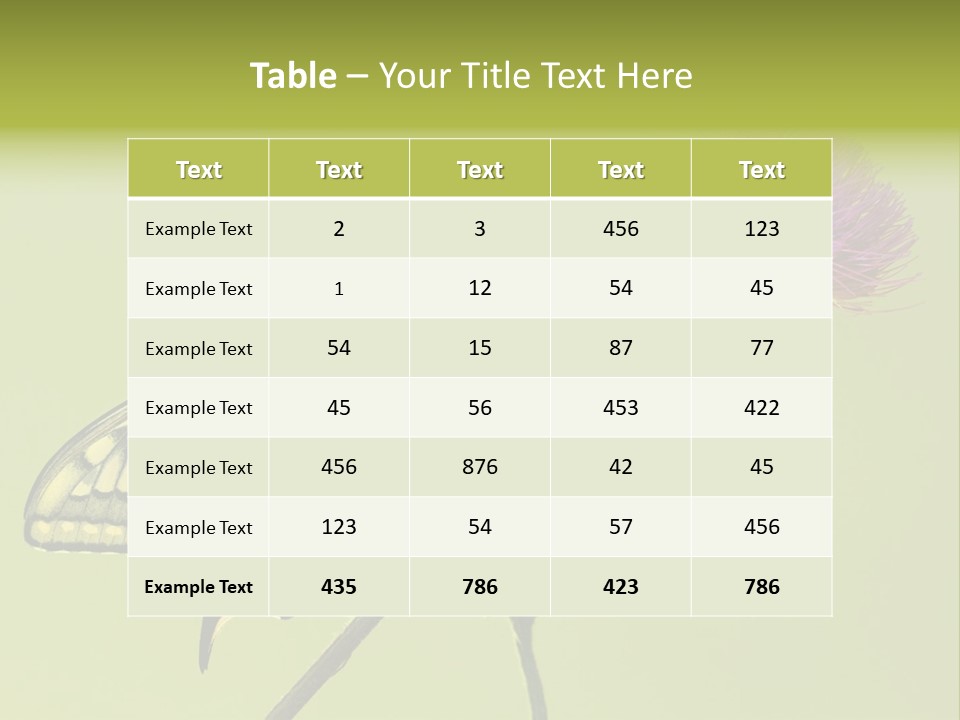 Prime Wing Animal PowerPoint Template