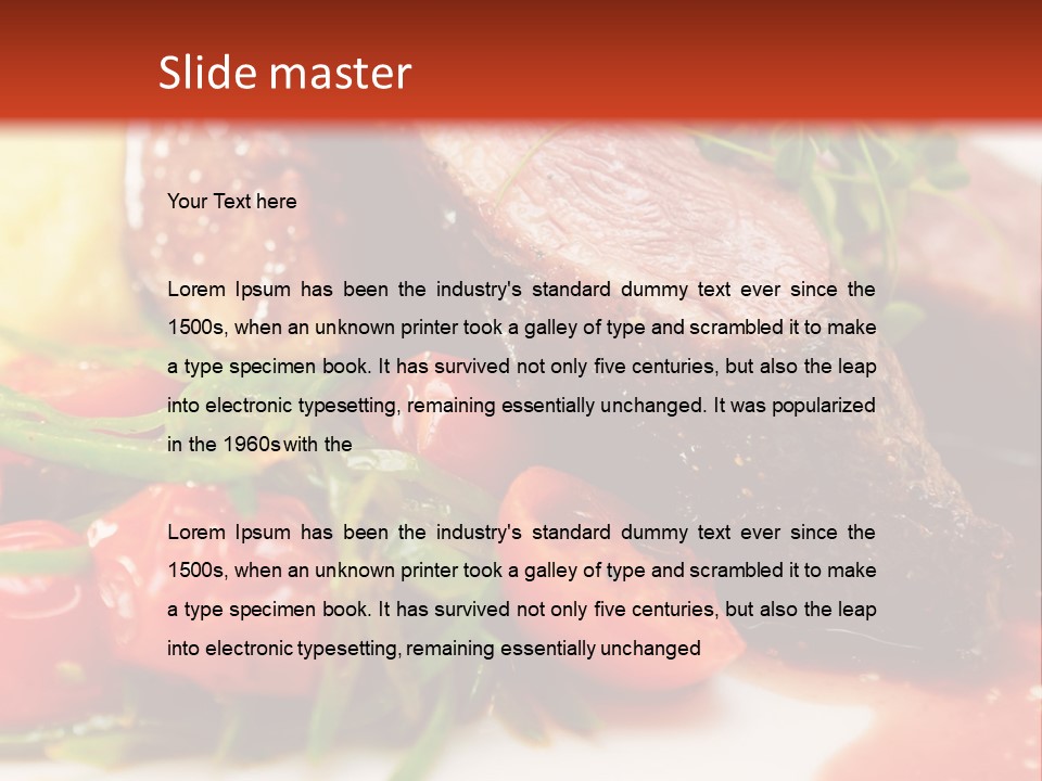 Cooked Grilled Delicious PowerPoint Template
