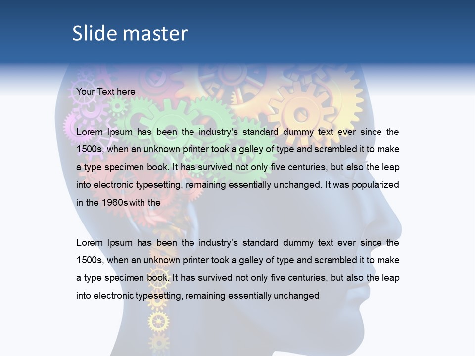 Alzheimer Analyzing Side PowerPoint Template