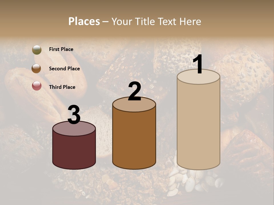 White Loaves Display PowerPoint Template