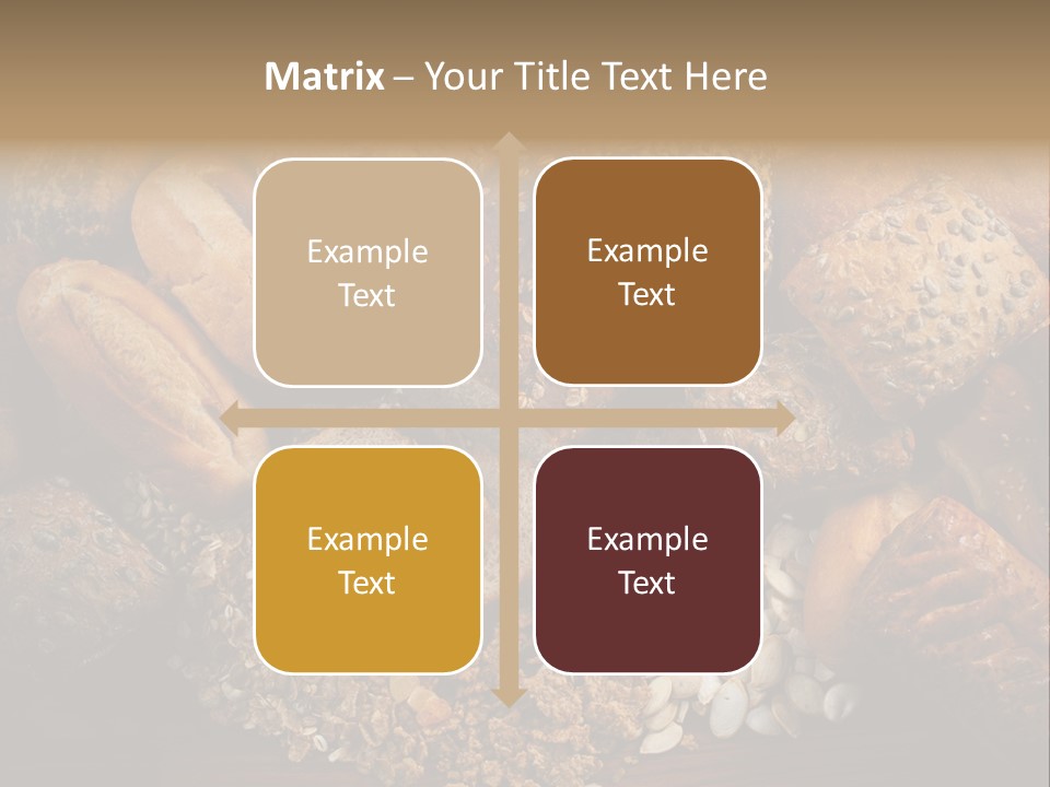 White Loaves Display PowerPoint Template