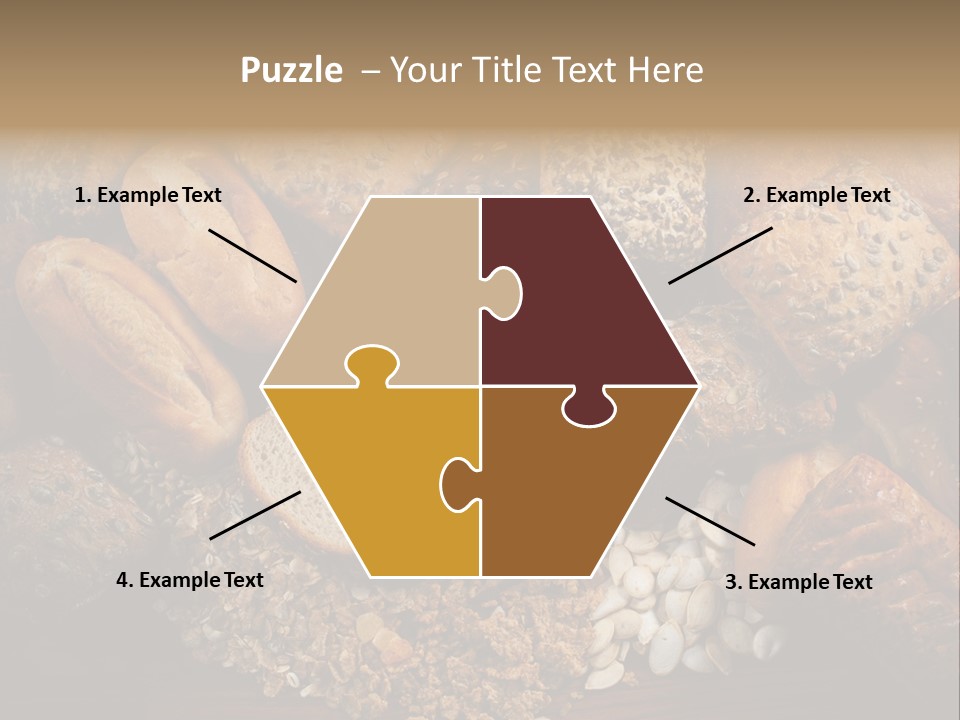 White Loaves Display PowerPoint Template