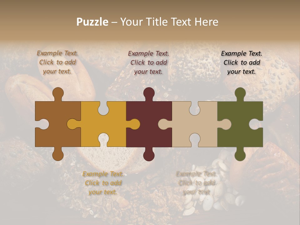 White Loaves Display PowerPoint Template