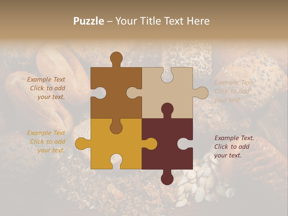 White Loaves Display PowerPoint Template