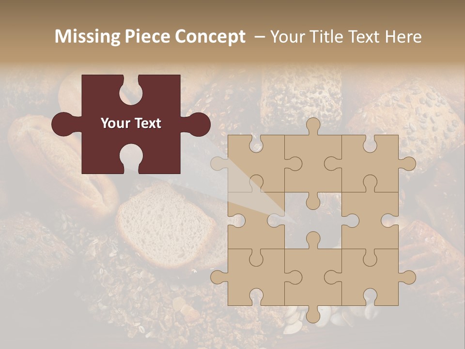 White Loaves Display PowerPoint Template