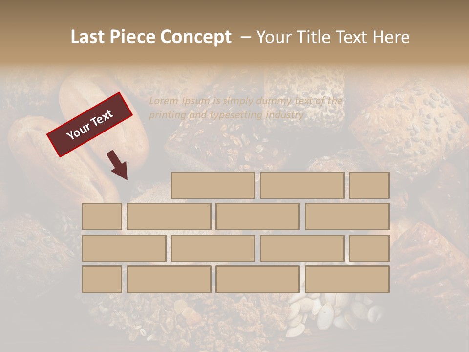 White Loaves Display PowerPoint Template