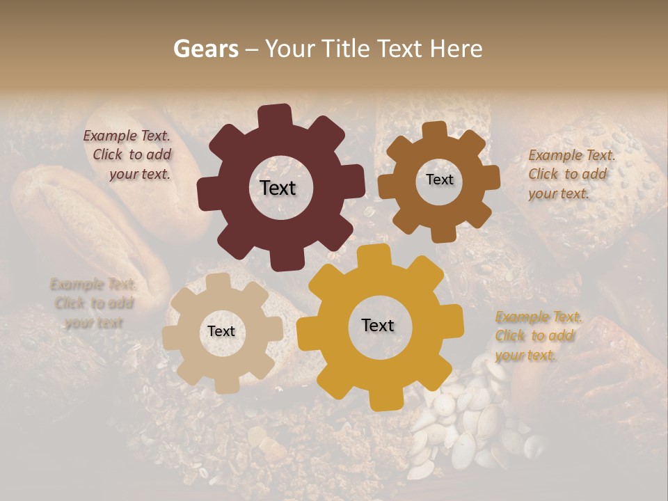 White Loaves Display PowerPoint Template