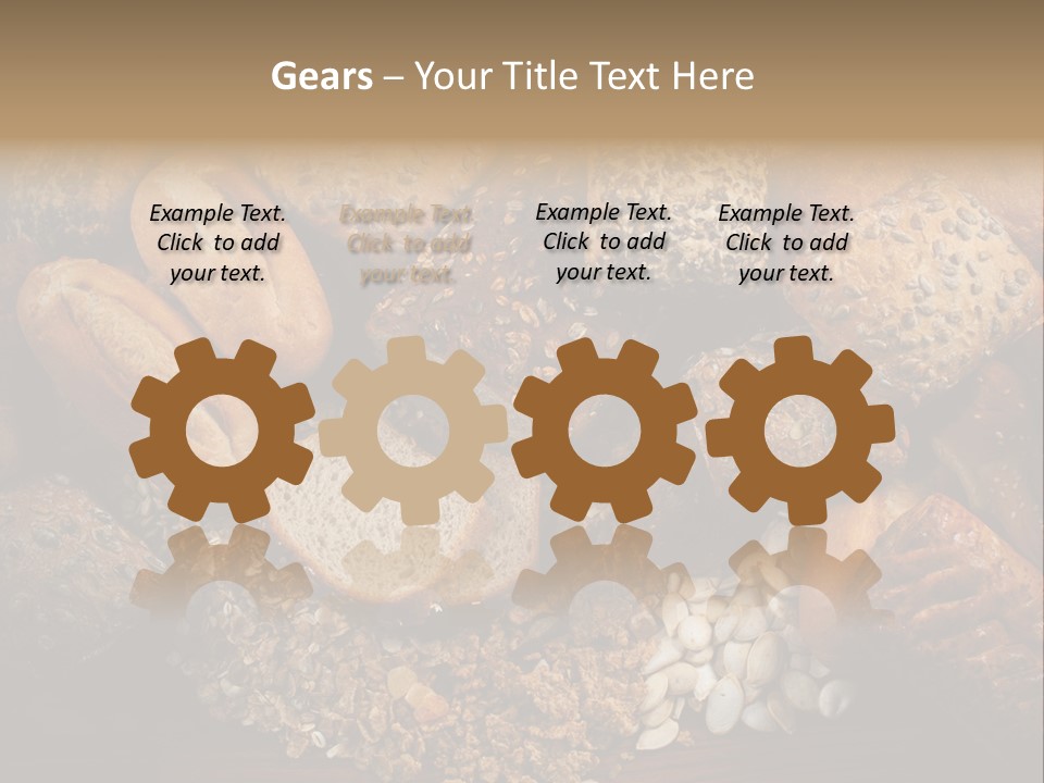 White Loaves Display PowerPoint Template