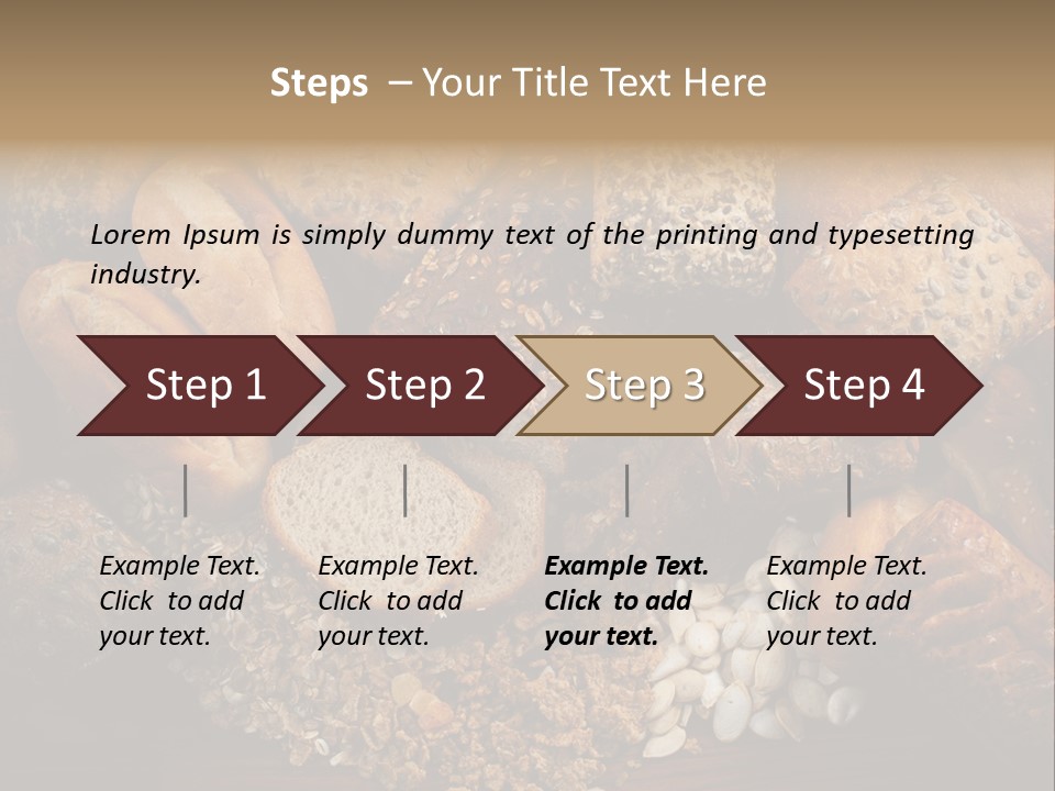White Loaves Display PowerPoint Template