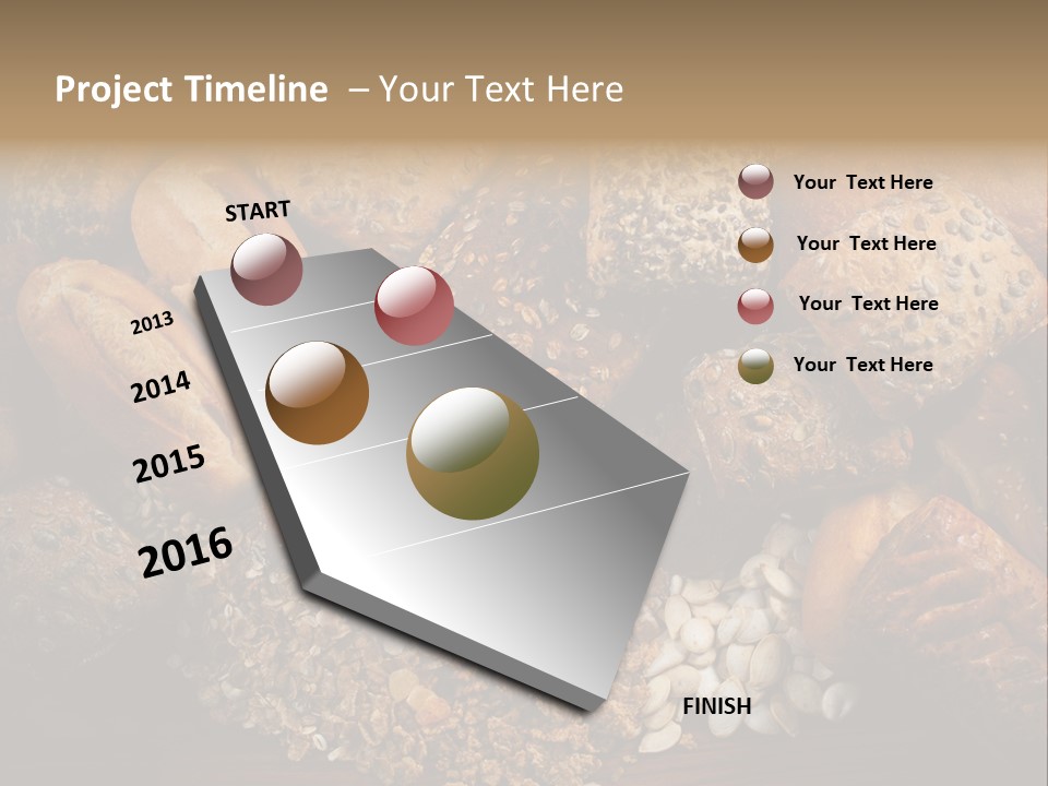 White Loaves Display PowerPoint Template