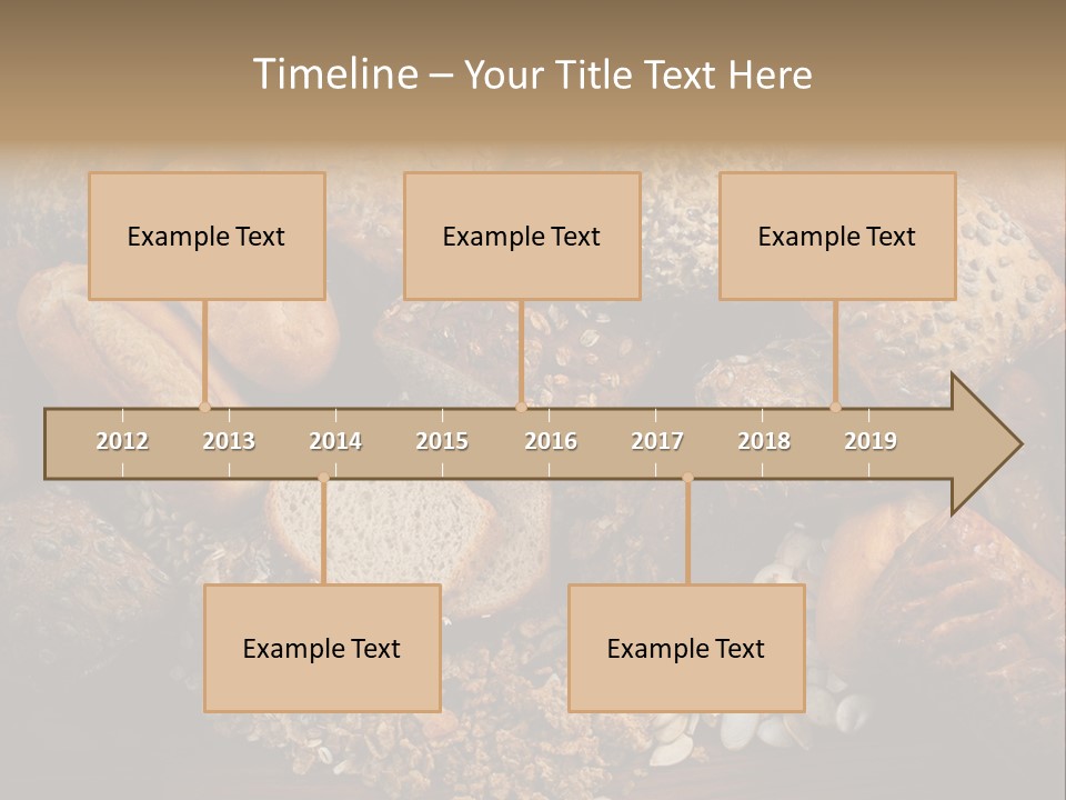 White Loaves Display PowerPoint Template