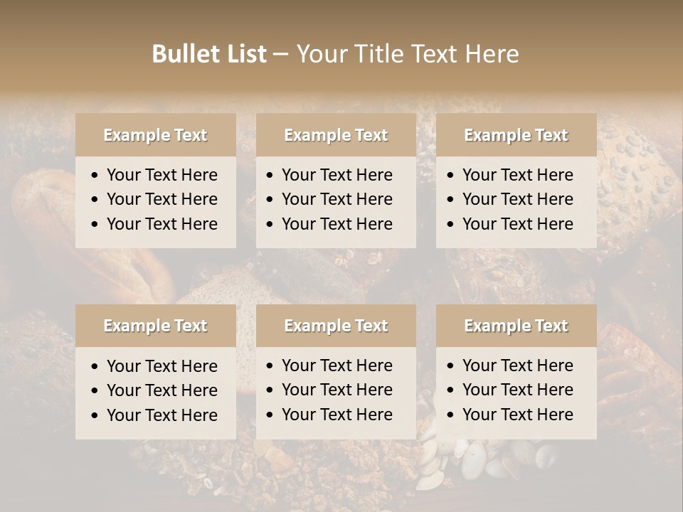 White Loaves Display PowerPoint Template