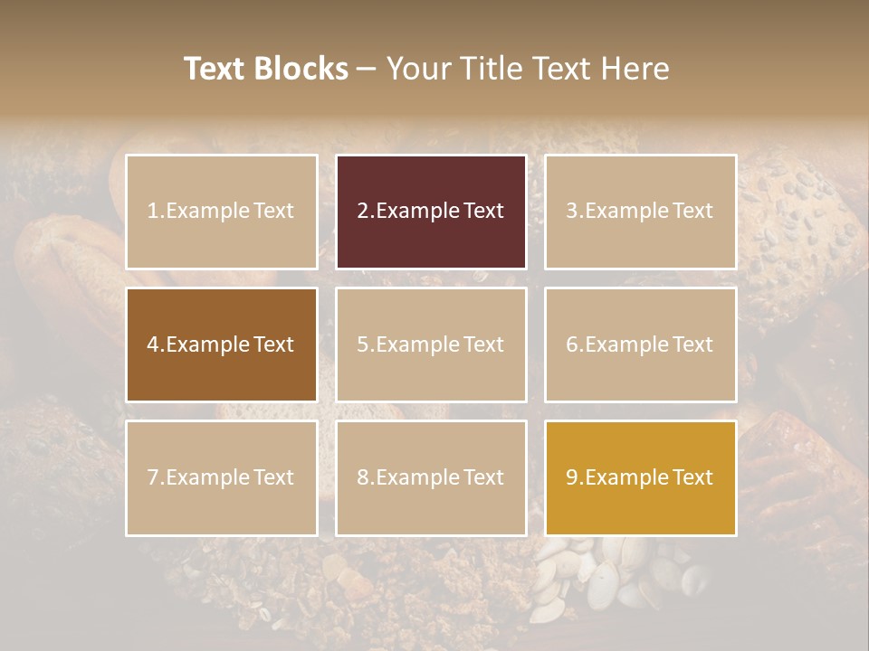 White Loaves Display PowerPoint Template