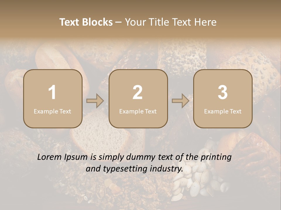 White Loaves Display PowerPoint Template