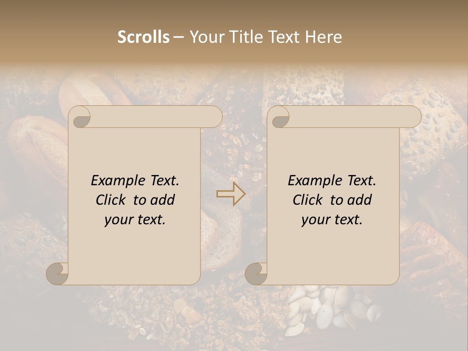 White Loaves Display PowerPoint Template