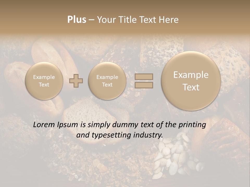 White Loaves Display PowerPoint Template