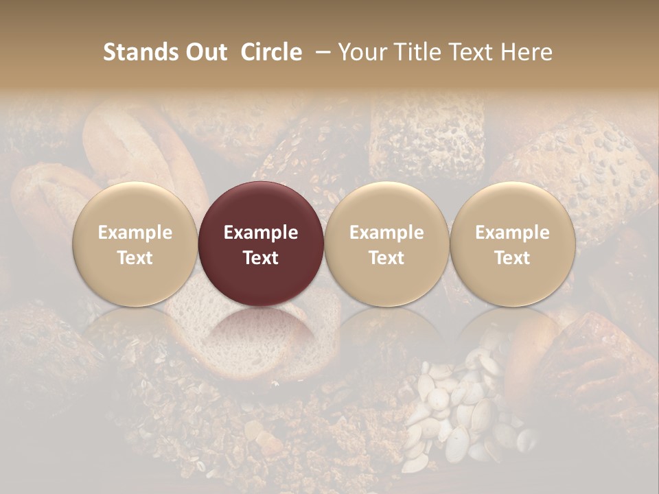 White Loaves Display PowerPoint Template