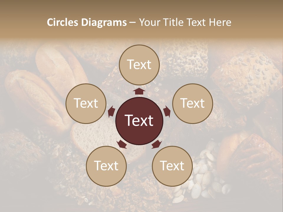 White Loaves Display PowerPoint Template