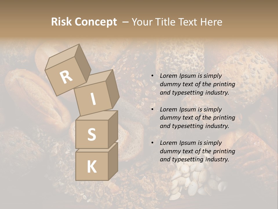 White Loaves Display PowerPoint Template