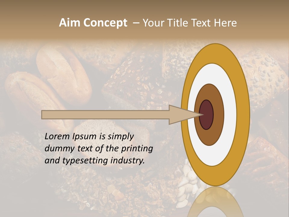 White Loaves Display PowerPoint Template