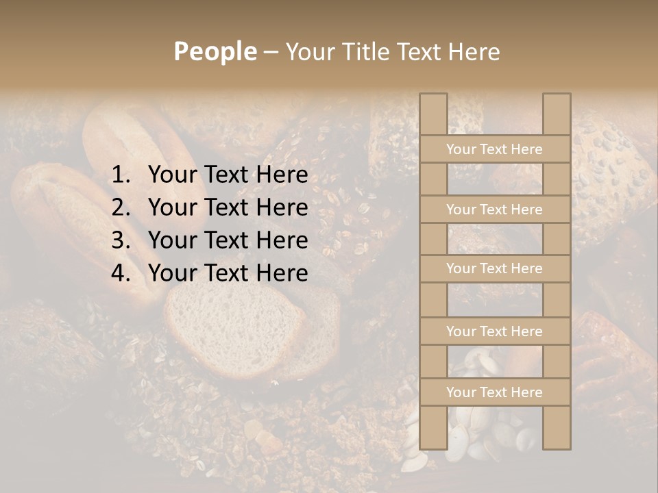 White Loaves Display PowerPoint Template