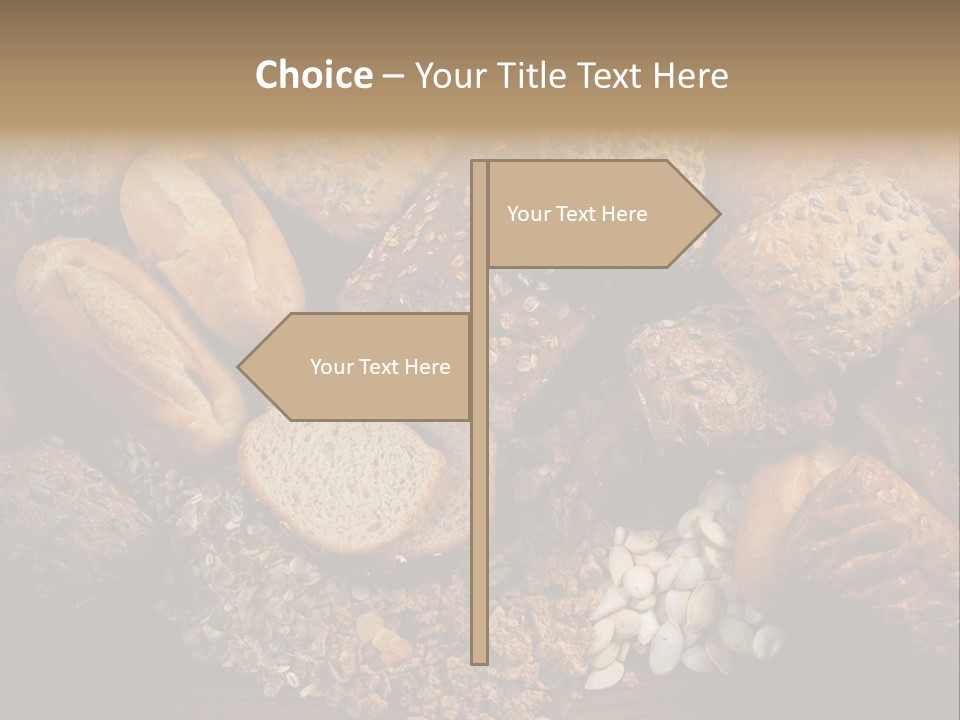 White Loaves Display PowerPoint Template