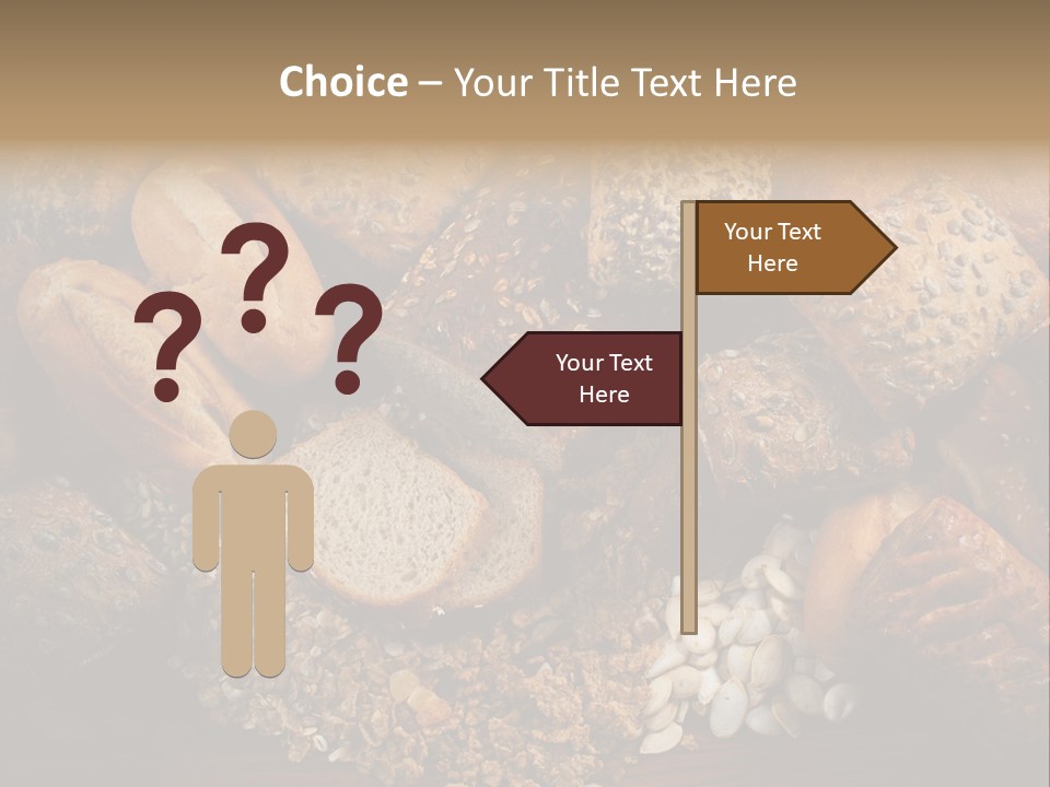 White Loaves Display PowerPoint Template