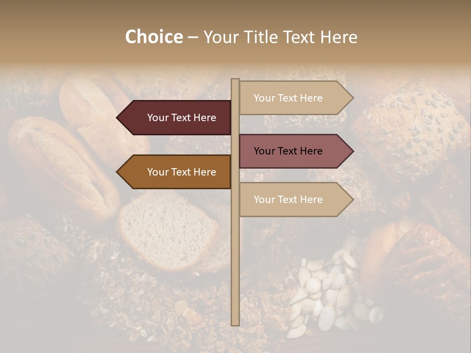 White Loaves Display PowerPoint Template