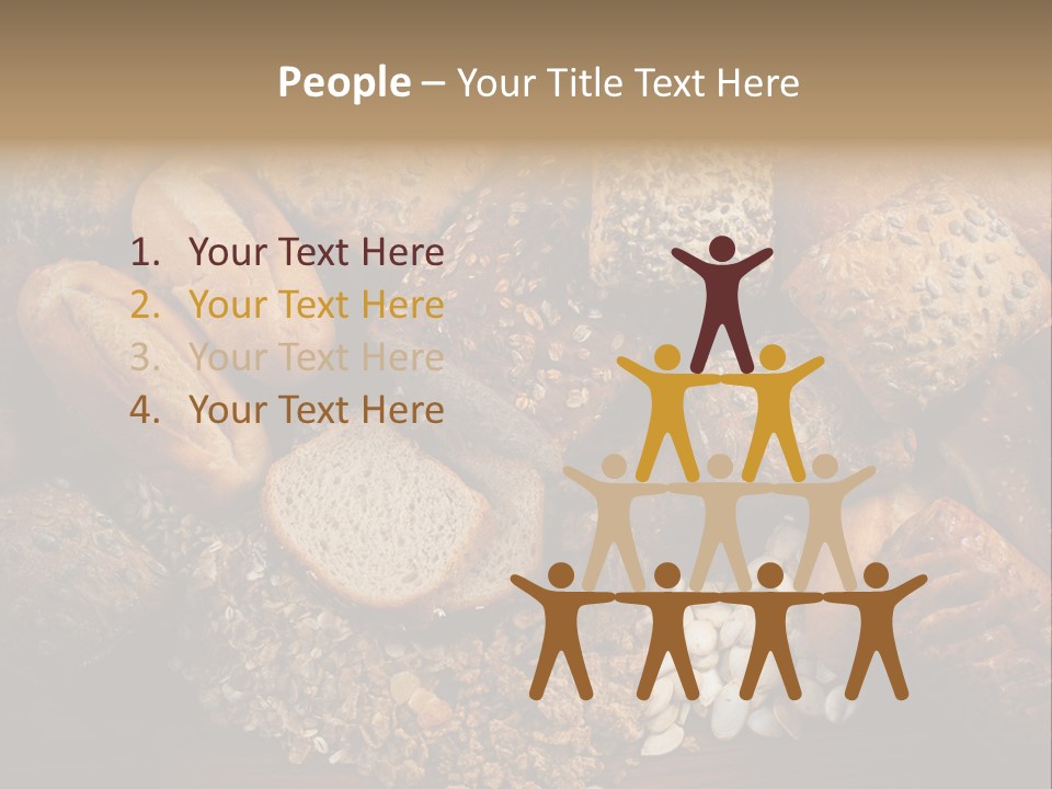 White Loaves Display PowerPoint Template