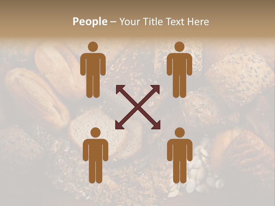 White Loaves Display PowerPoint Template