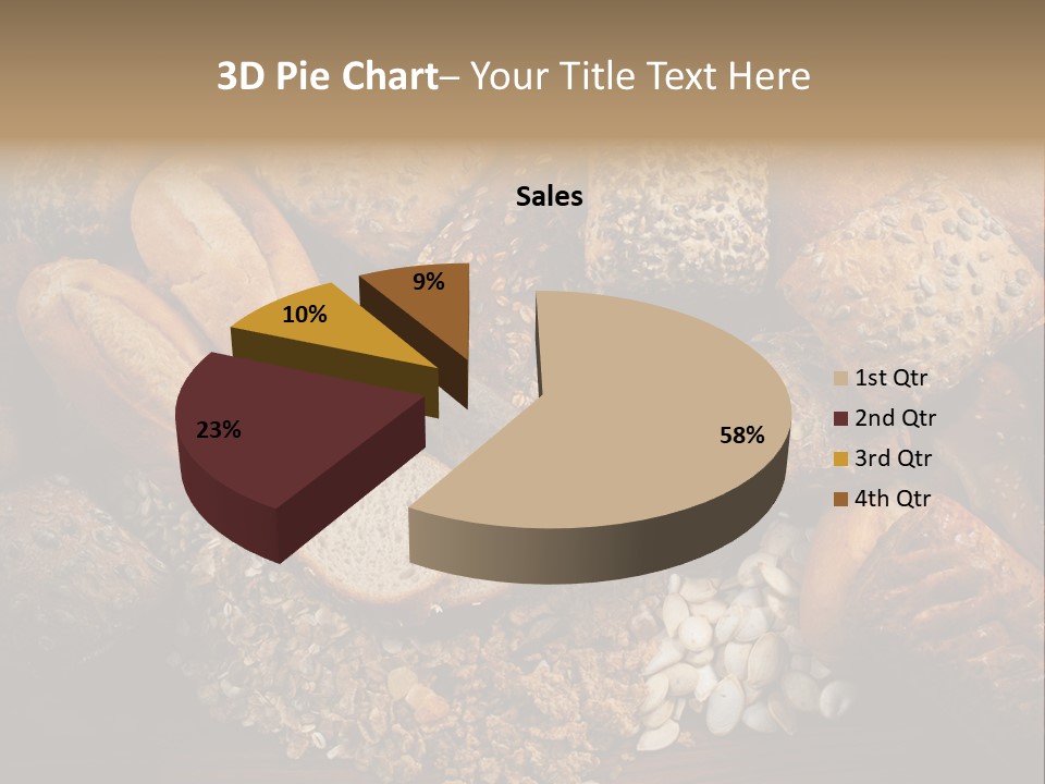 White Loaves Display PowerPoint Template