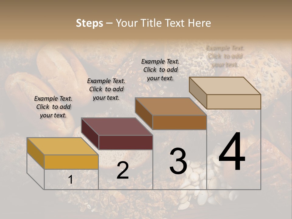 White Loaves Display PowerPoint Template