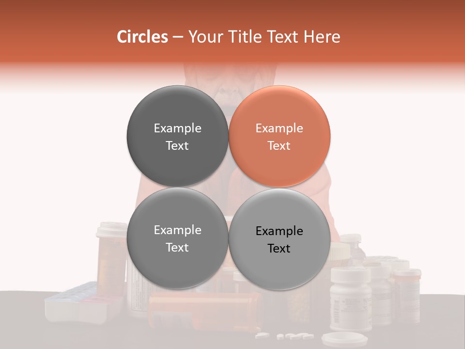 Caucasian Elderly Female PowerPoint Template