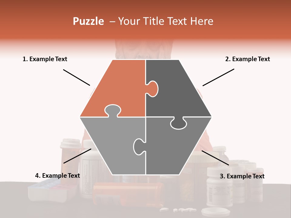 Caucasian Elderly Female PowerPoint Template