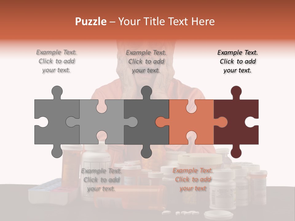 Caucasian Elderly Female PowerPoint Template