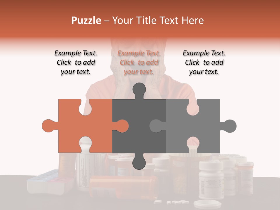 Caucasian Elderly Female PowerPoint Template