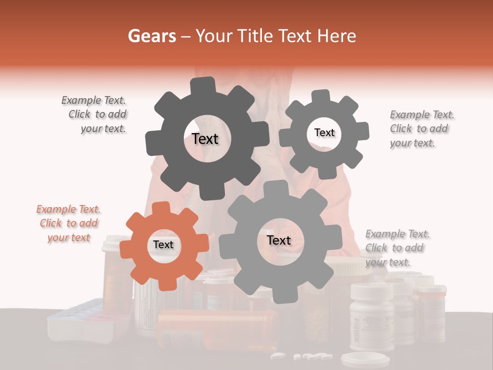 Caucasian Elderly Female PowerPoint Template