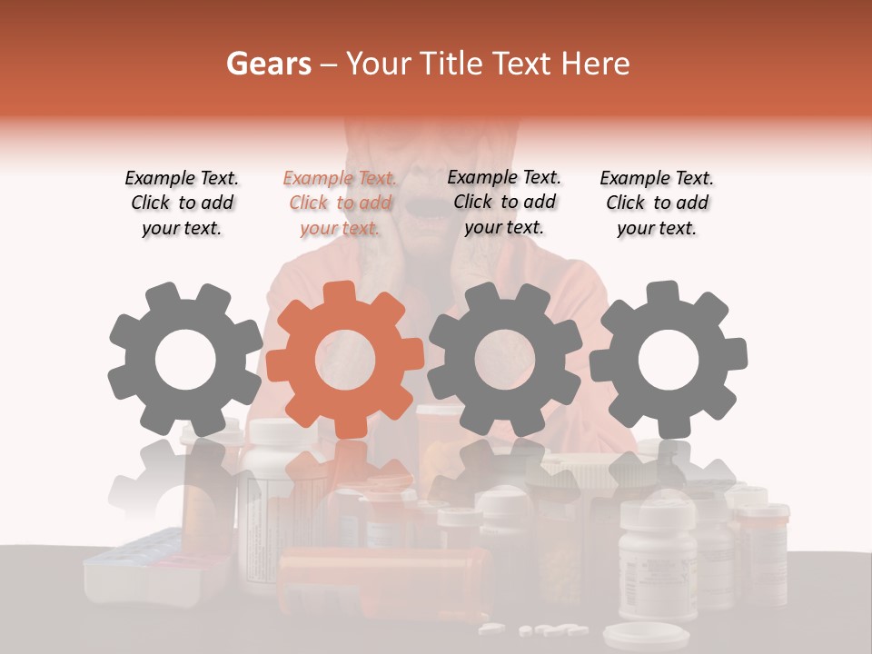 Caucasian Elderly Female PowerPoint Template