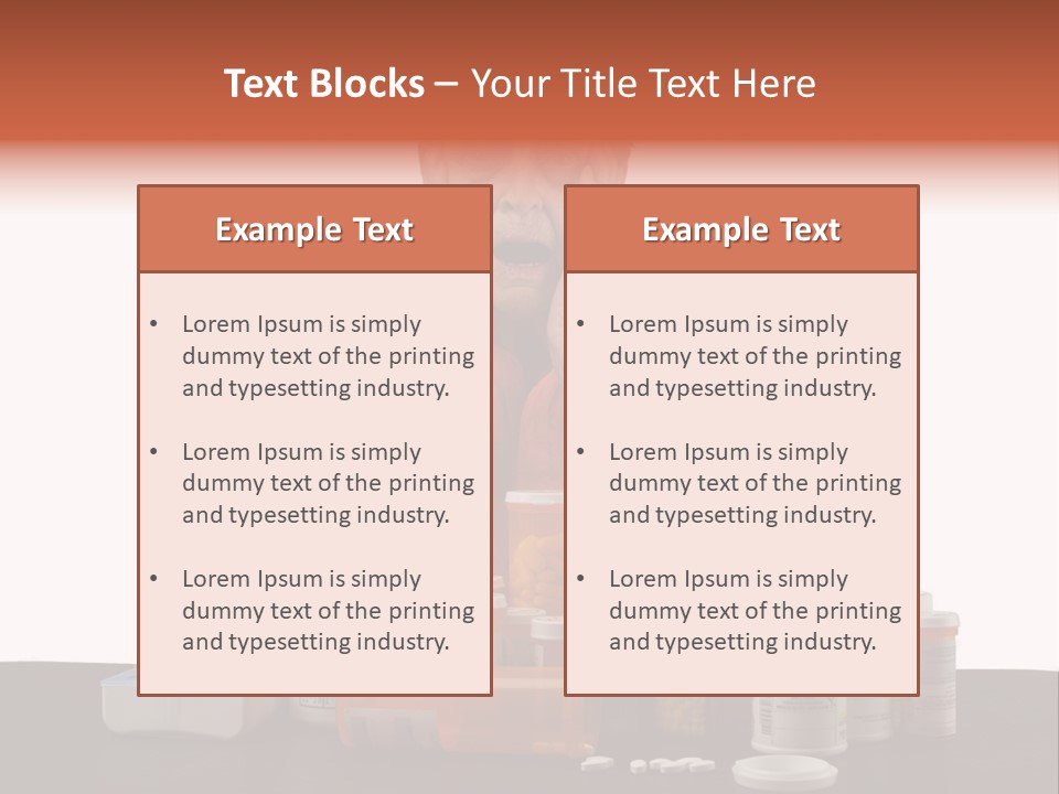 Caucasian Elderly Female PowerPoint Template