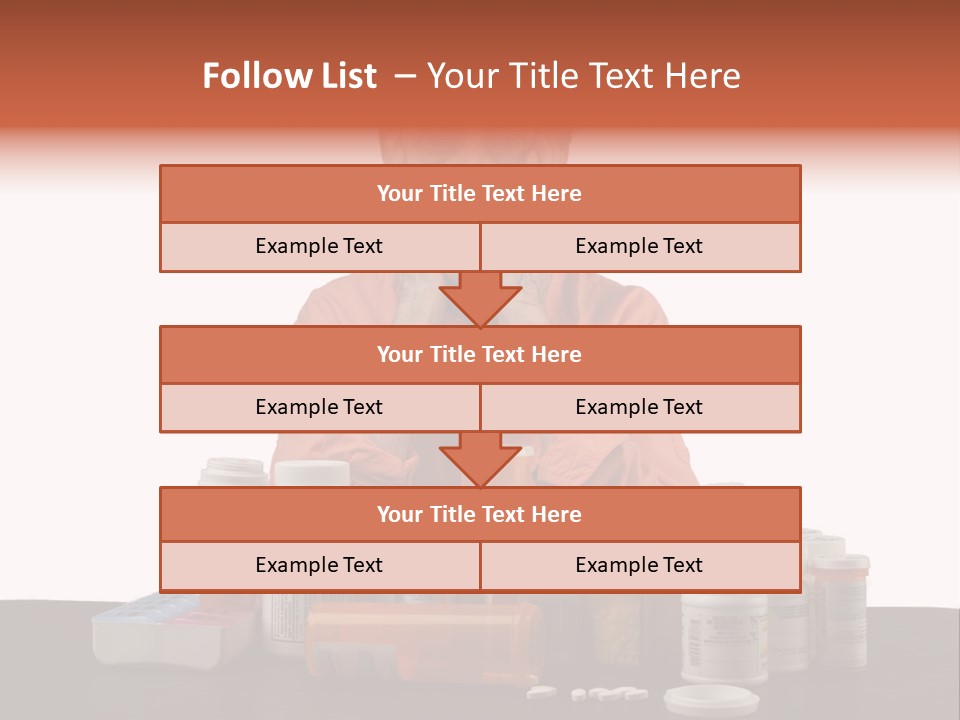 Caucasian Elderly Female PowerPoint Template