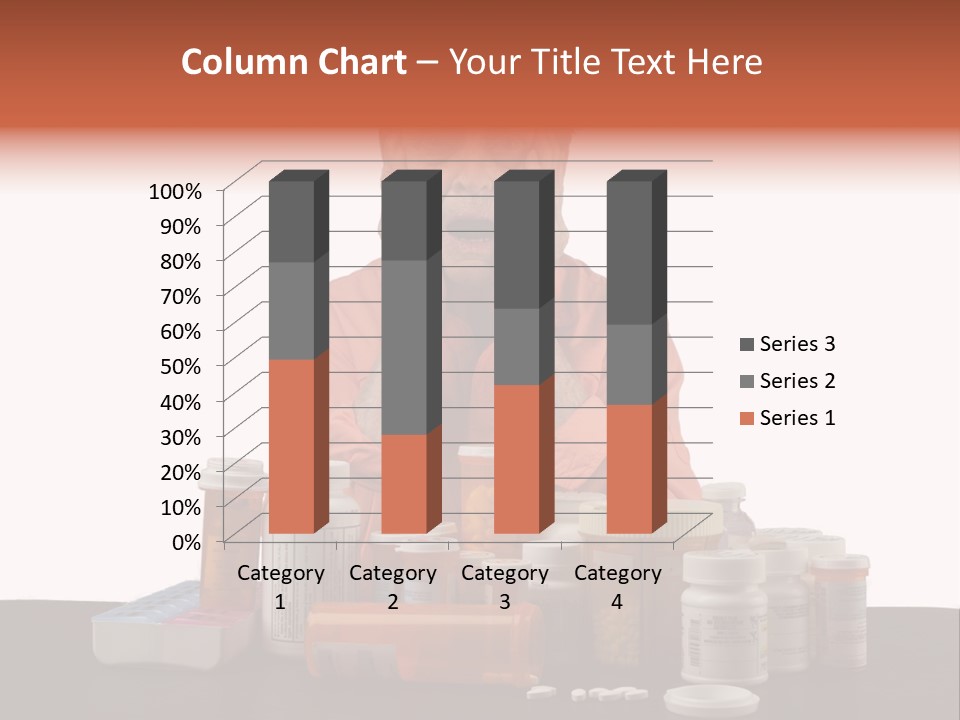 Caucasian Elderly Female PowerPoint Template