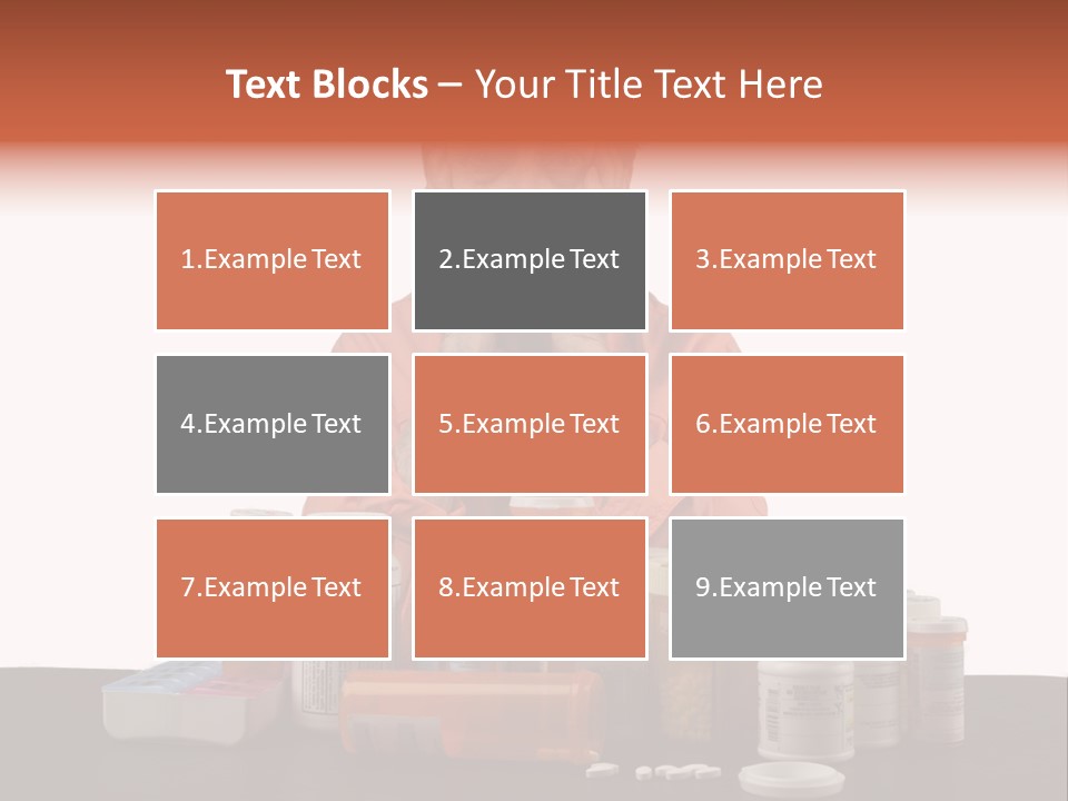 Caucasian Elderly Female PowerPoint Template